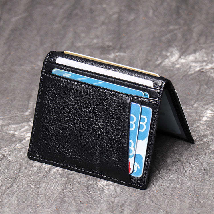 DEEPKEE LEATHER | First Layer Cowhide, Credit Card/Driver's License Holder No.1012