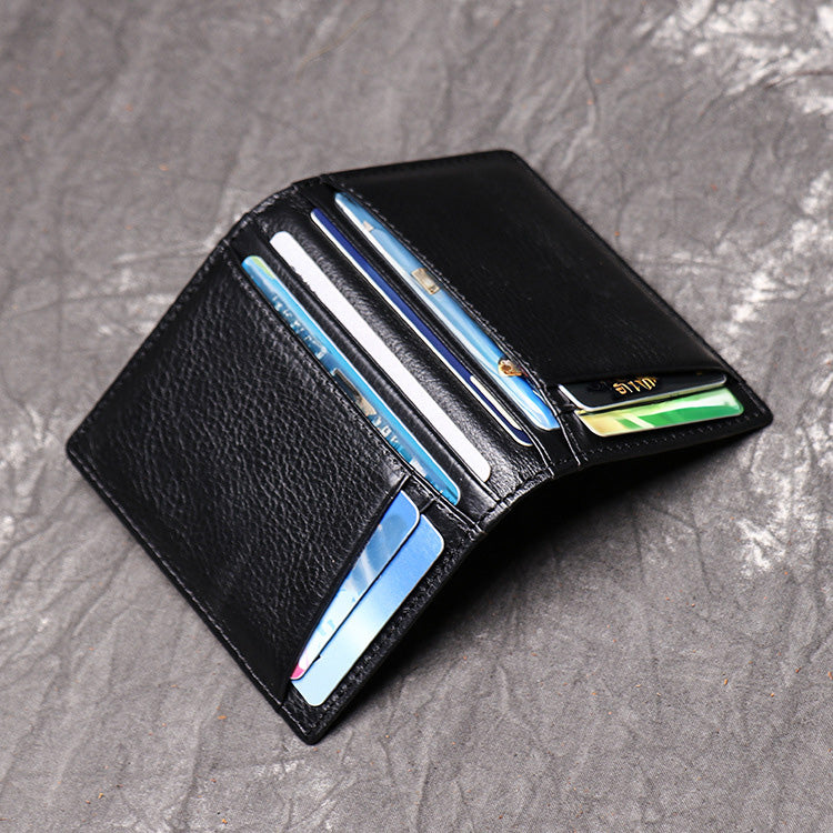 DEEPKEE LEATHER | First Layer Cowhide, Credit Card/Driver's License Holder No.1012