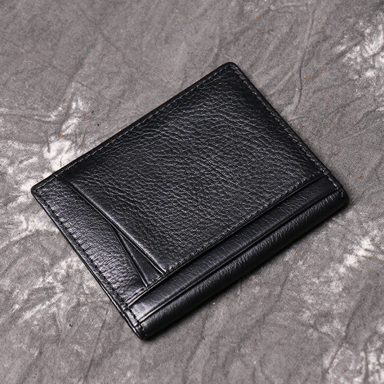 DEEPKEE LEATHER | First Layer Cowhide, Credit Card/Driver's License Holder No.1012