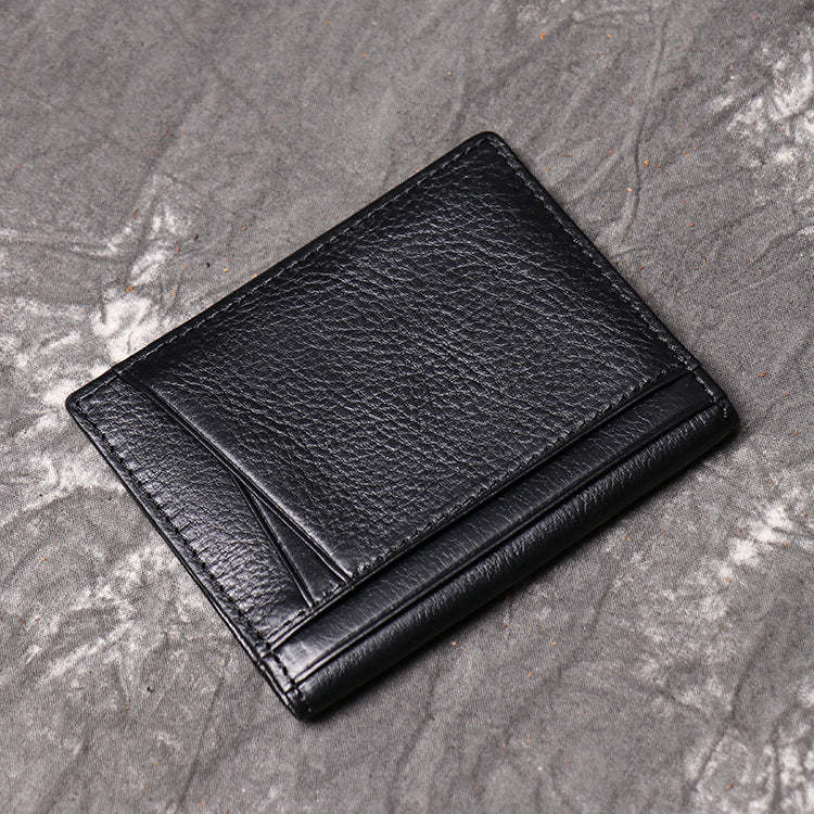 DEEPKEE LEATHER | First Layer Cowhide, Credit Card/Driver's License Holder No.1012