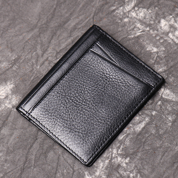 DEEPKEE LEATHER | First Layer Cowhide, Credit Card/Driver's License Holder No.1012