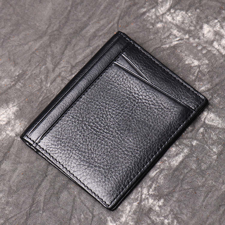 DEEPKEE LEATHER | First Layer Cowhide, Credit Card/Driver's License Holder No.1012