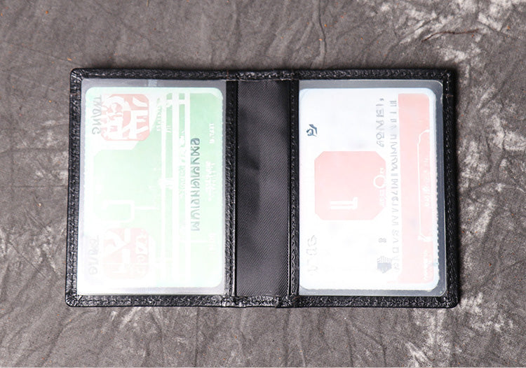 DEEPKEE LEATHER | First Layer Cowhide, Credit Card/Driver's License Holder No.1012