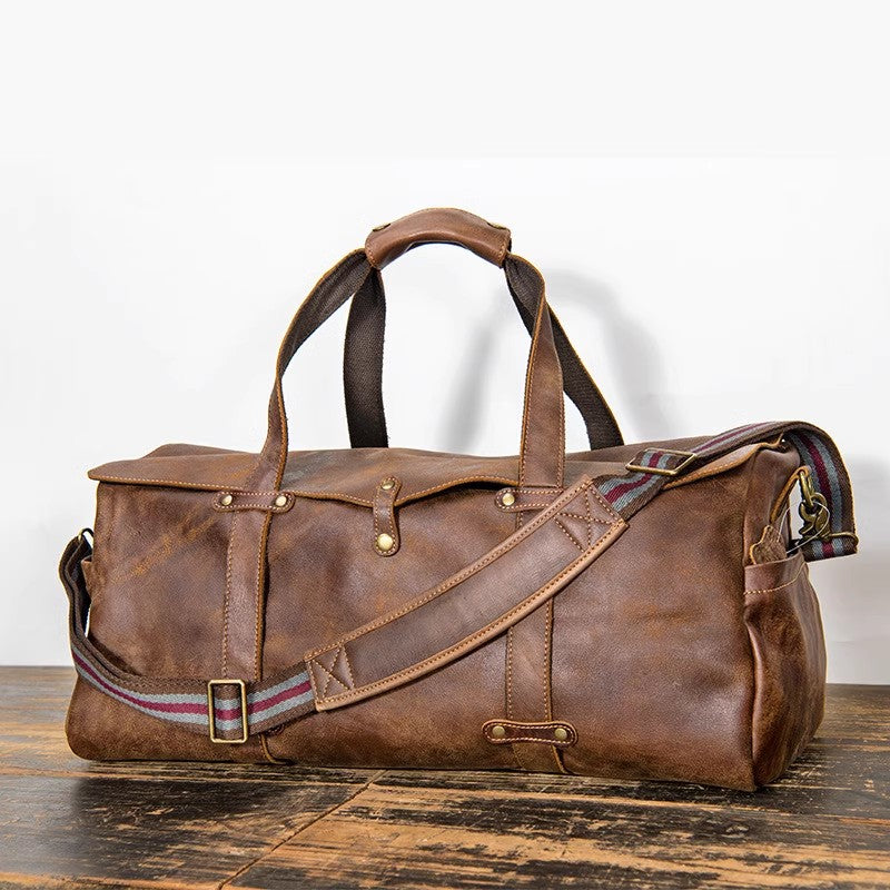 DEEPKEE LEATHER | Marty Nubuck Duffle Bag No.S1618