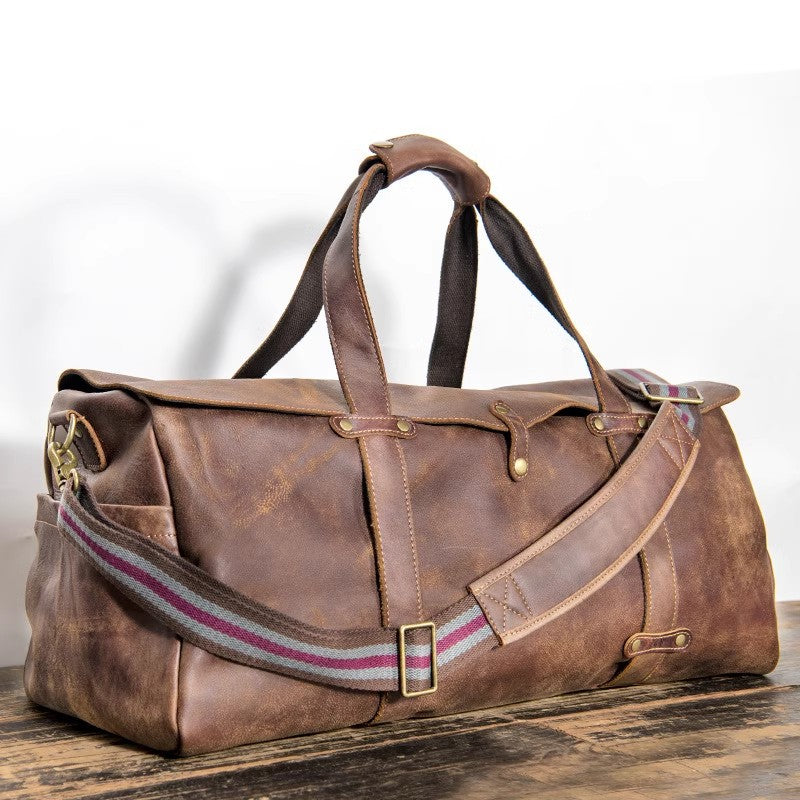DEEPKEE LEATHER | Marty Nubuck Duffle Bag No.S1618