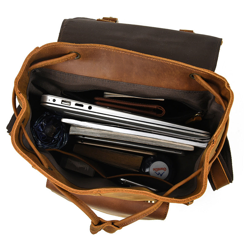 This is a picture about Deepkee Leather Studio -DEEPKEELEATHERTheHagenLeatherVintageBackpackG240