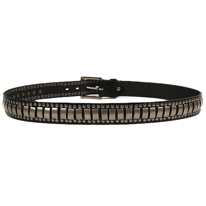 Deepkee Handcrafted Cowhide Studded Belt #655759