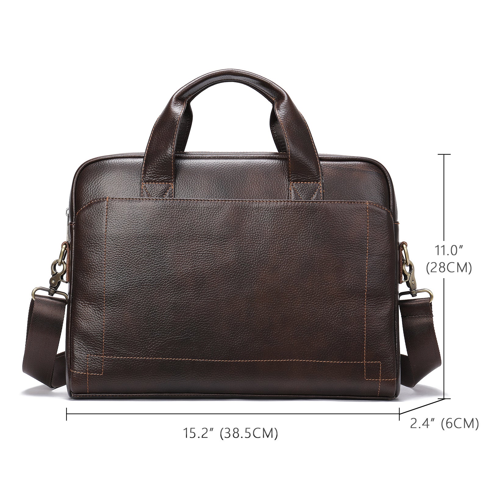 Handcrafted Leather Basis 14" Business bag #5006