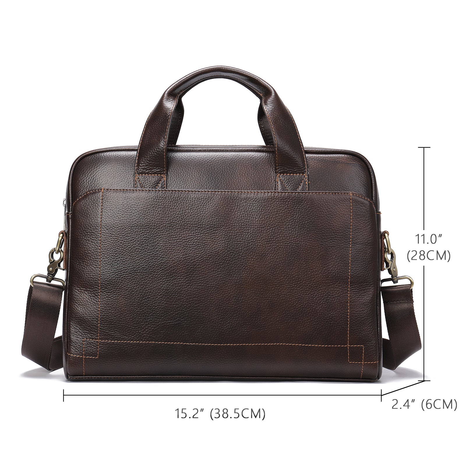 Handcrafted Leather Basis 14" Business bag #5006