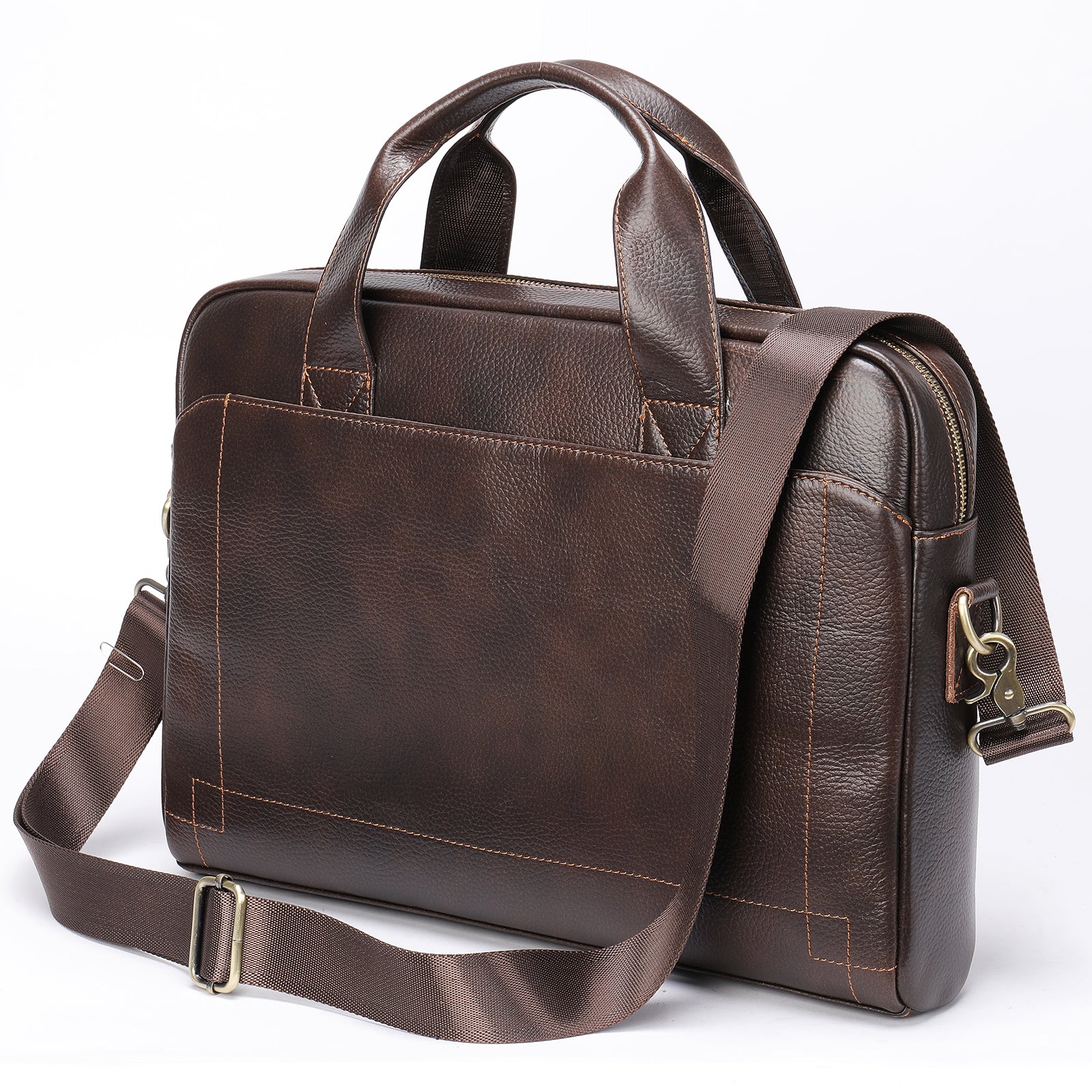 Handcrafted Leather Basis 14" Business bag #5006