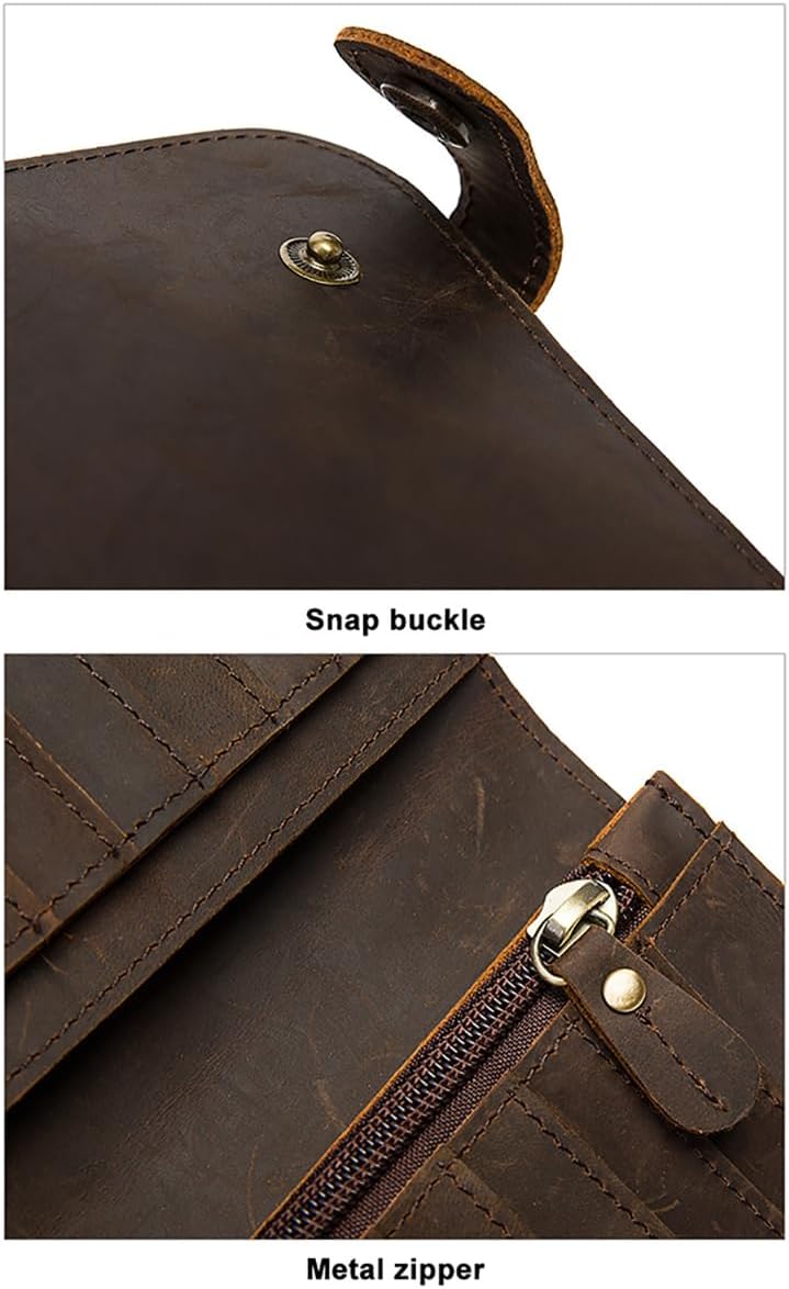 Deepkee Leather 鏈條雙折錢包 8810號