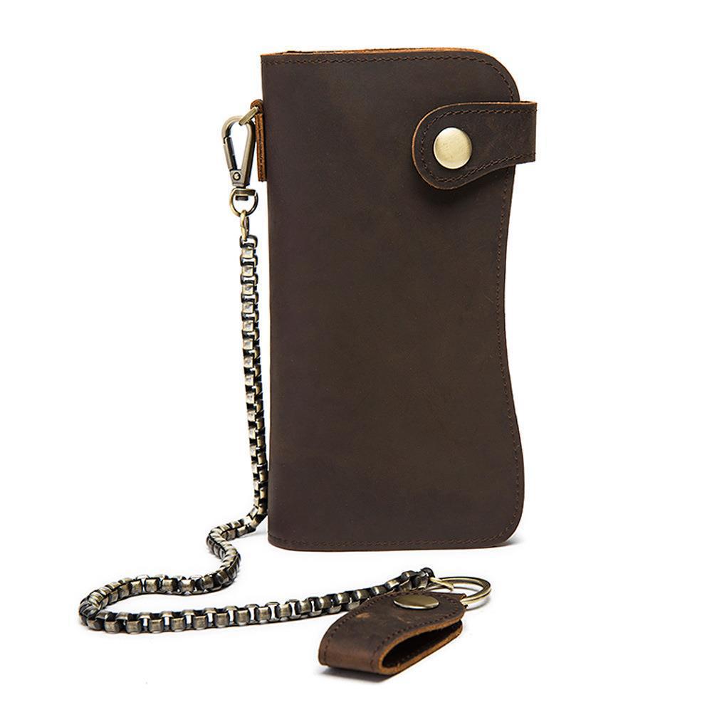 Deepkee Leather 鏈條雙折錢包 8810號