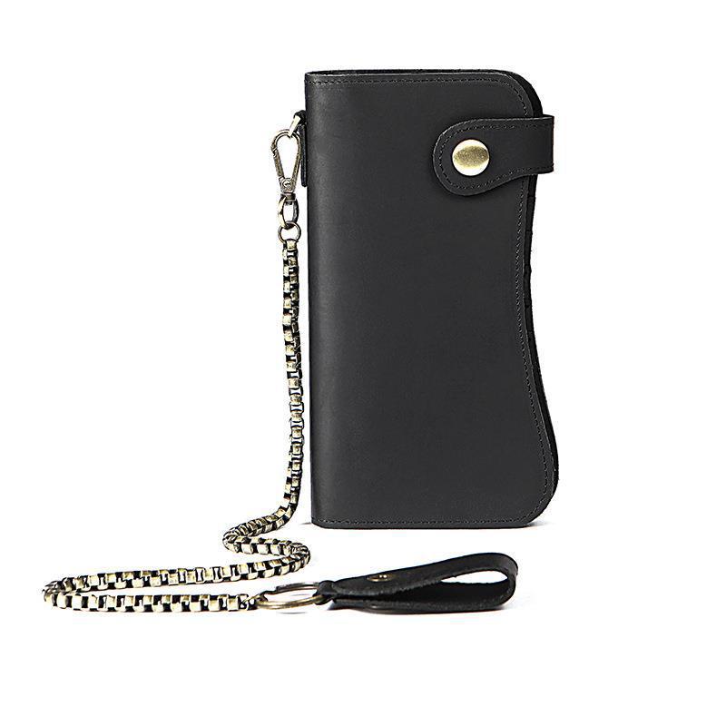 Deepkee Leather 鏈條雙折錢包 8810號