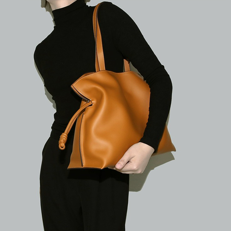 DEEPKEE-真皮女包皺褶包牛皮單肩包 9976 號