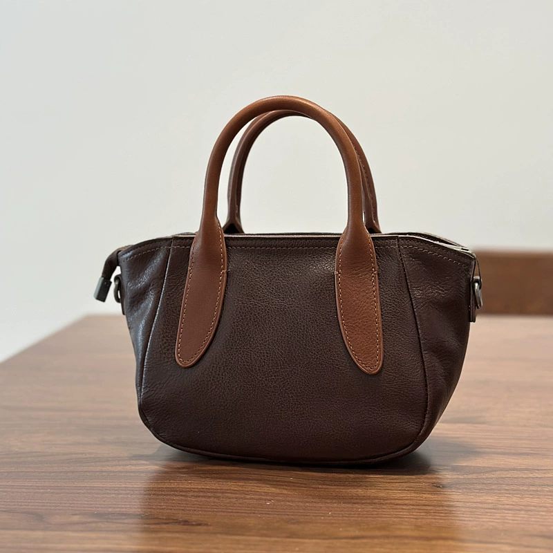 DEEPKEE 頭層樹膏牛皮單肩斜挎包 質感真皮女包 25011 號