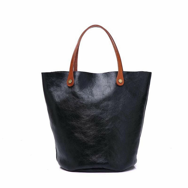 DEEPKEE 手工復古新款日韓系植鞣皮手提包 3357 號