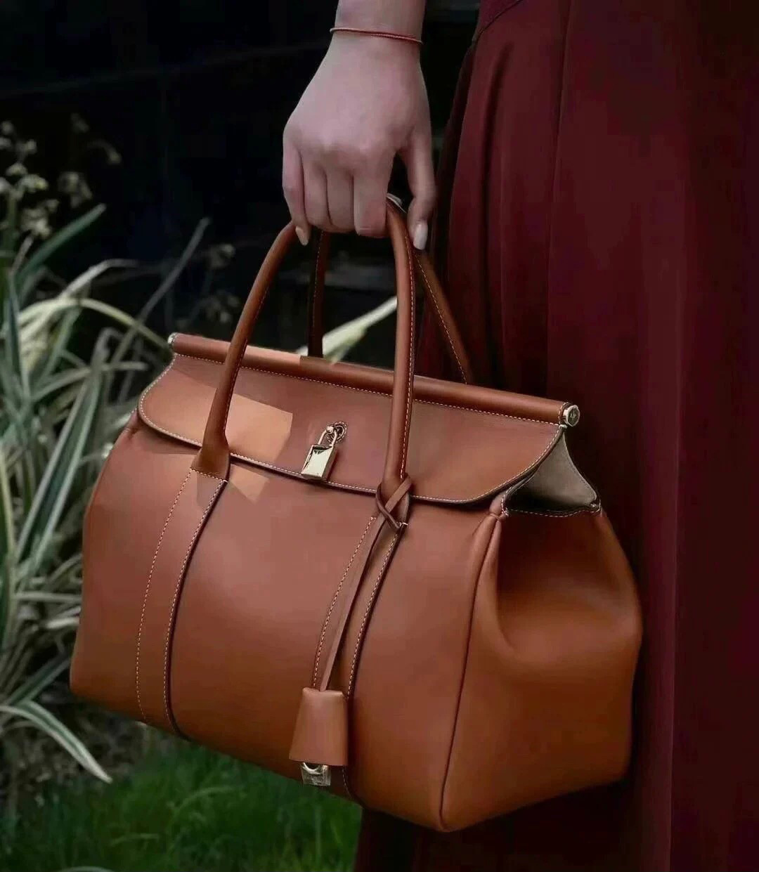 DEEPKEE-輕奢真皮手提公事包 17920號