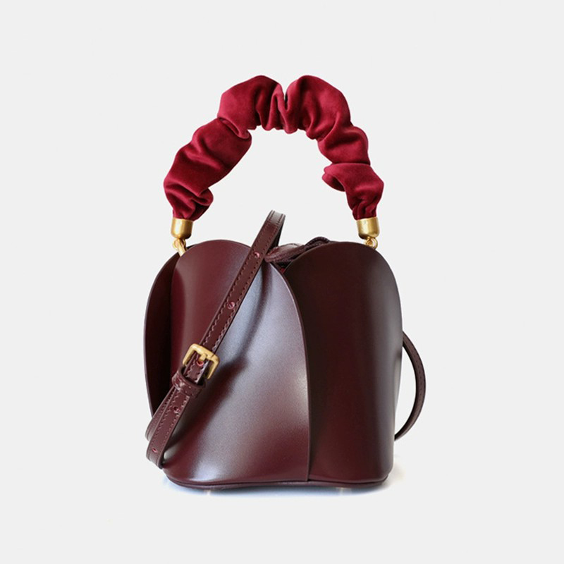 DEEPKEE-牛皮花瓣包水桶包花朵包 160 號