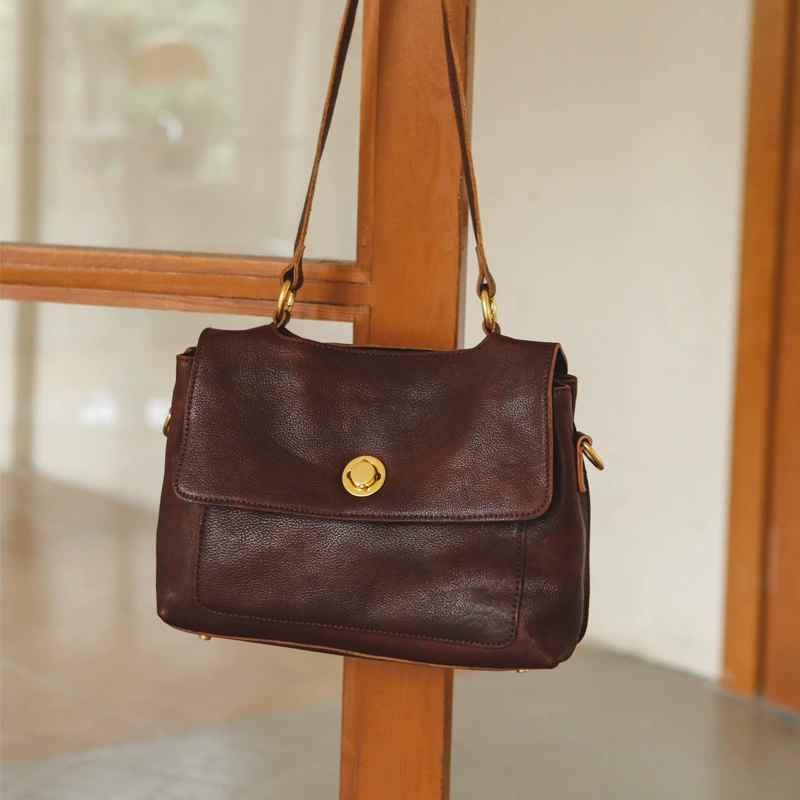 DEEPKEE 新款輕奢女包 質感小眾復古 高級感百搭單肩斜挎包 6001 號