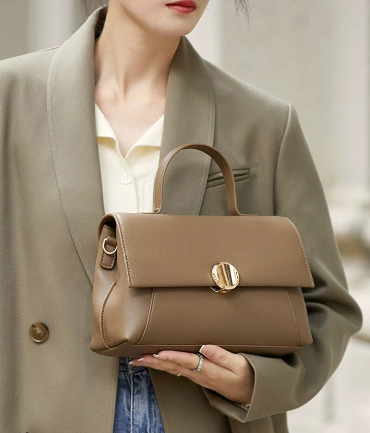 DEEPKEE 真皮女包 單肩斜背包 時尚輕奢女士手提包 SC1698 號