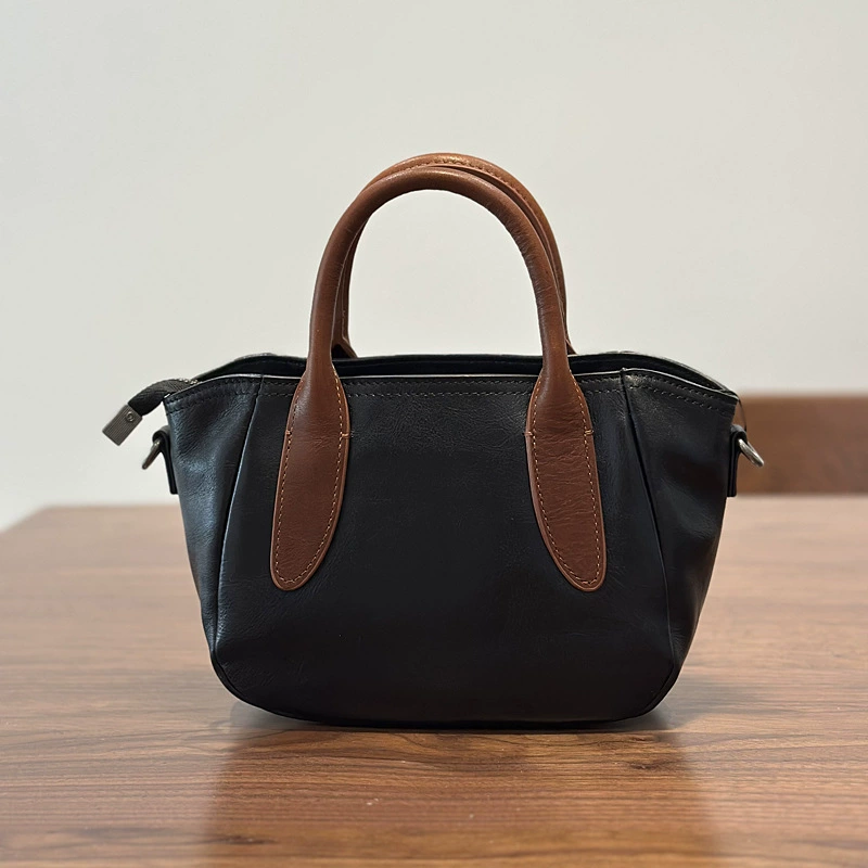 DEEPKEE 頭層樹膏牛皮單肩斜挎包 質感真皮女包 25011 號