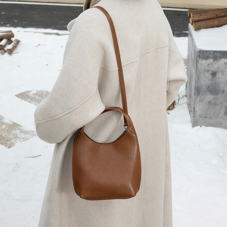 DEEPKEE 真皮小眾單肩斜挎包 手提包 1606 號