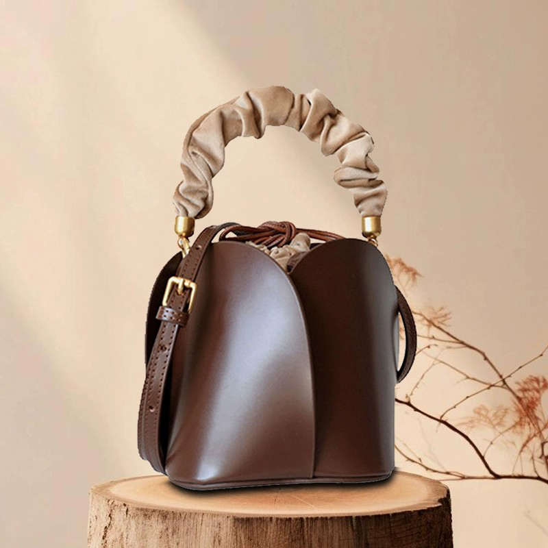 DEEPKEE-牛皮花瓣包水桶包花朵包 160 號