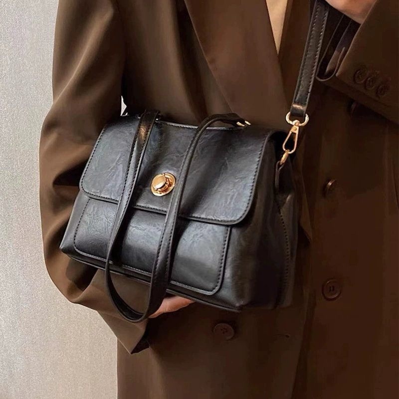 DEEPKEE 新款輕奢女包 質感小眾復古 高級感百搭單肩斜挎包 6001 號