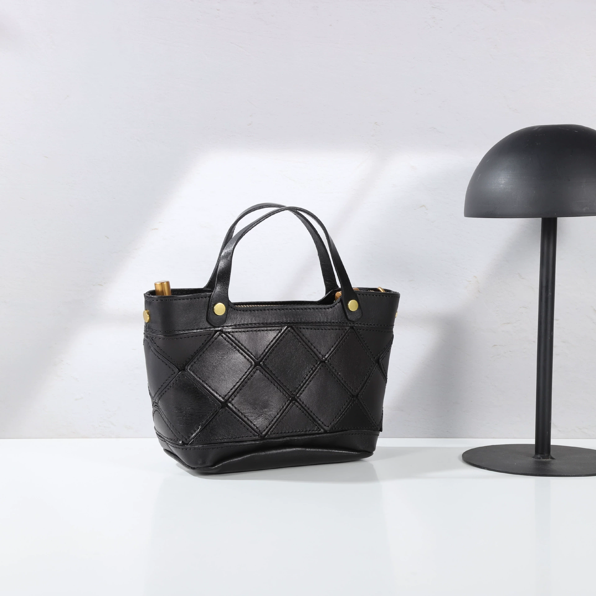 DEEPKEE 植鞣皮輕便手提小包包 3196 號