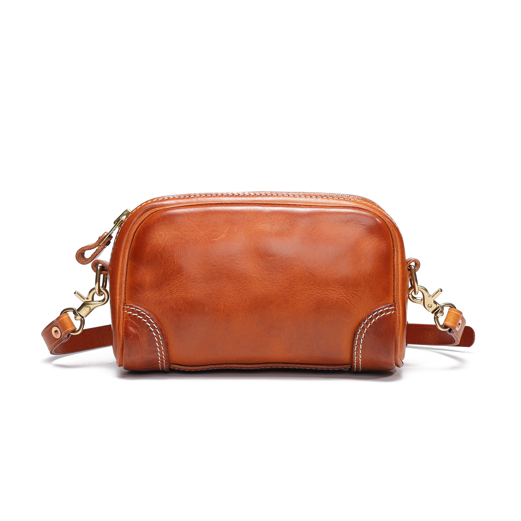 DEEPKEE水洗头層牛皮斜背包手拿包KB-1919號