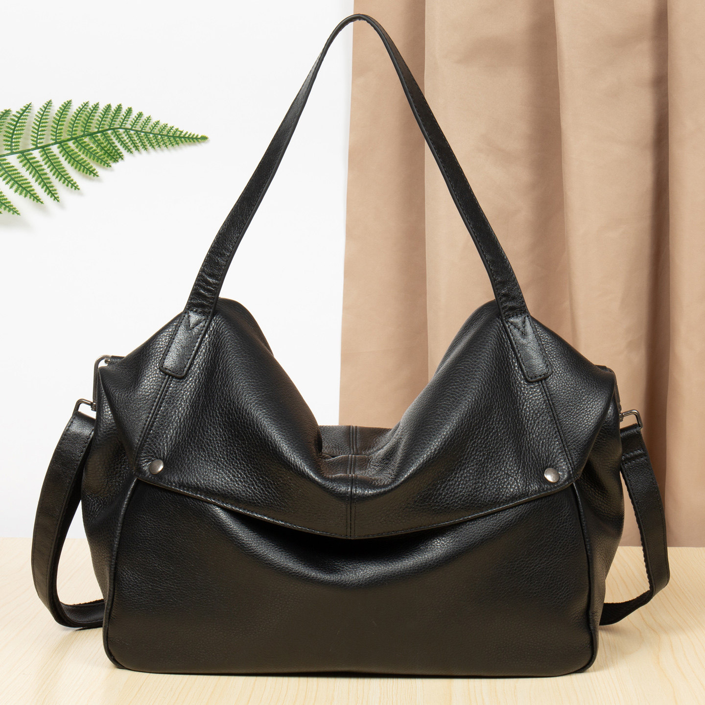 DEEPKEE軟皮托特包男2957號