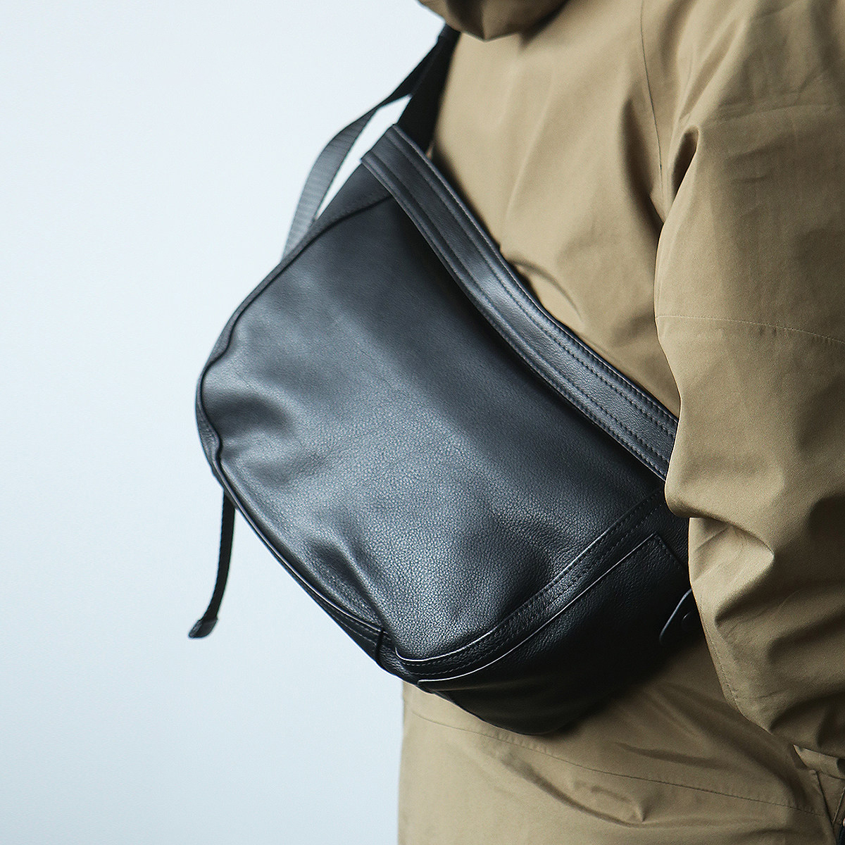 DEEPKEE手工真皮男士單肩斜背包3181號