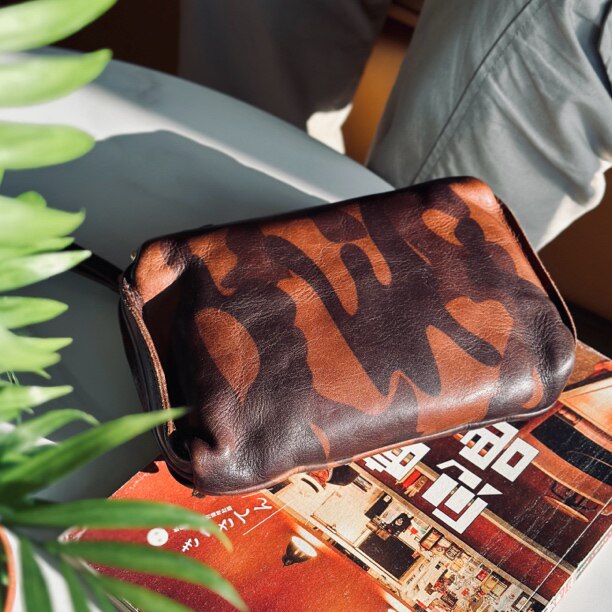 DEEPKEE多功能收納手腕眞皮包6793號