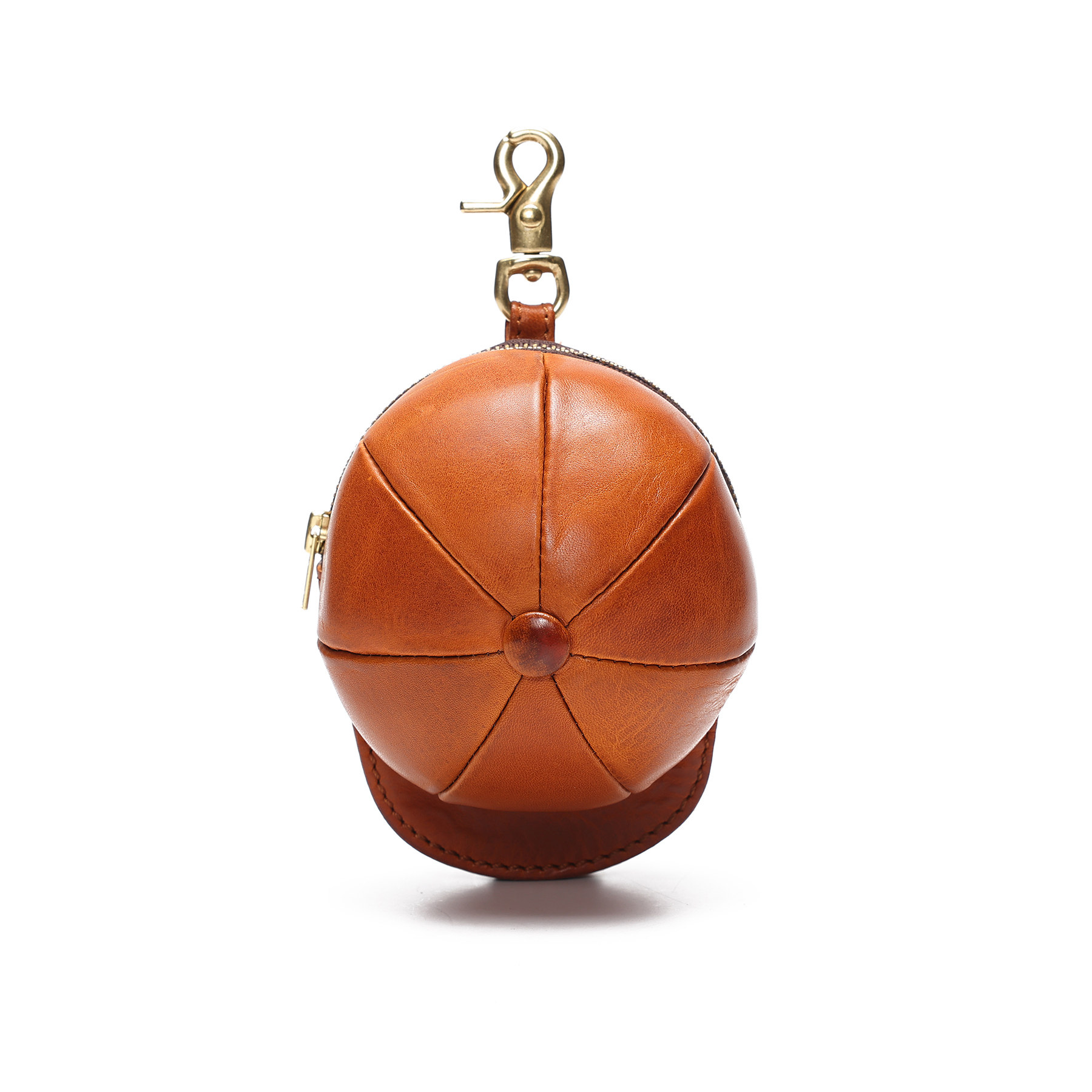 原創手工真皮鴨舌帽鑰匙包KW-8111號