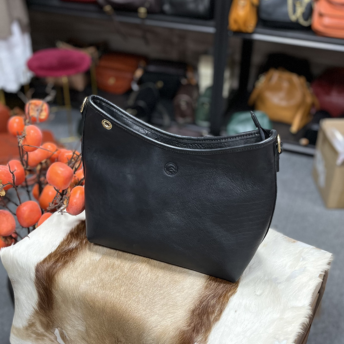 DEEPKEE 頂級植鞣牛皮 黃銅五金 時尚托特包 3706 號