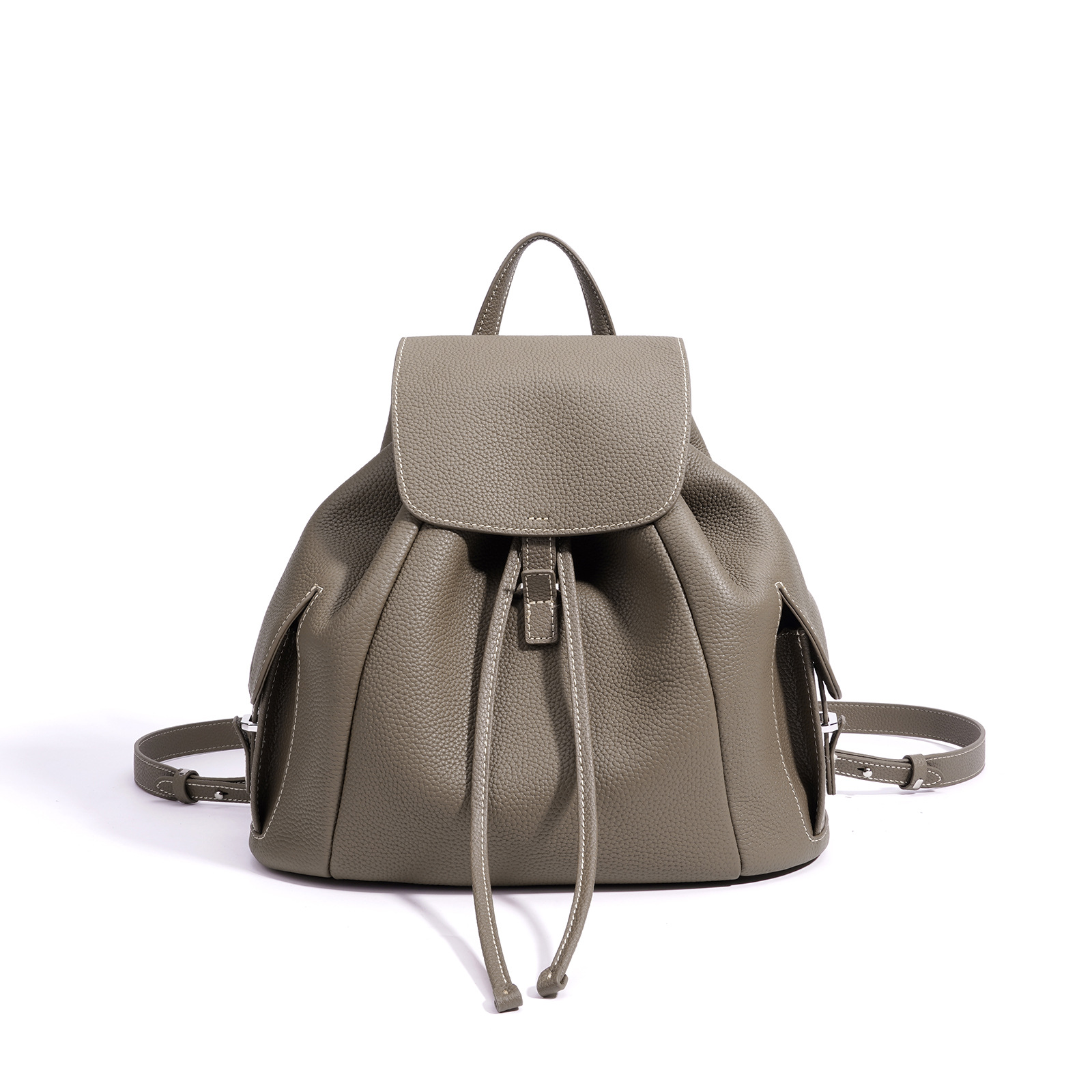 DEEPKEE フリップリュック 早春真皮小眾女包 XA2108號