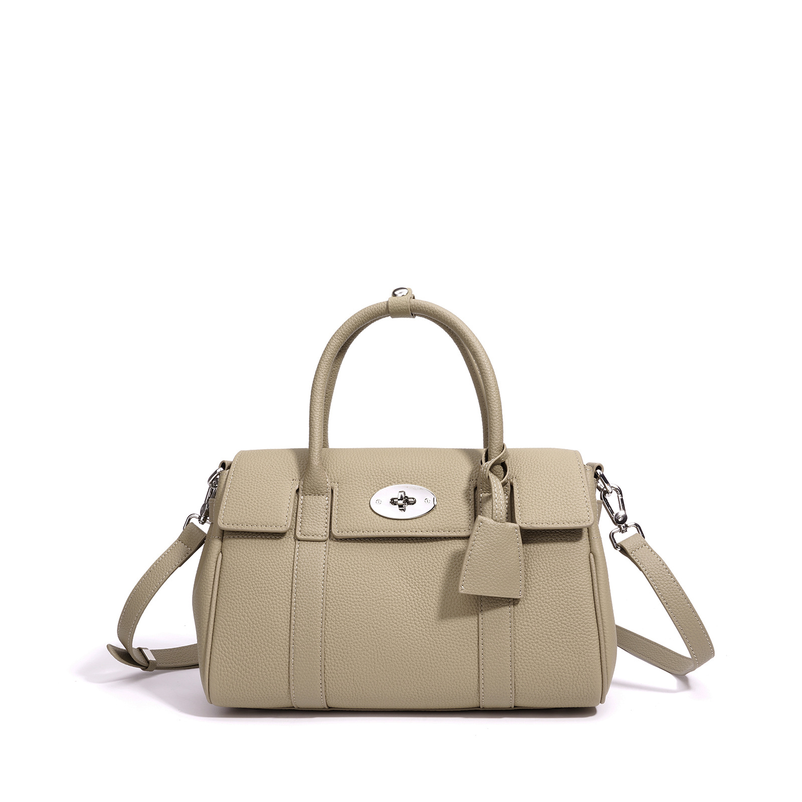 DEEPKEE 韓系サドルバッグ 真皮復古斜挎手提包 W3233