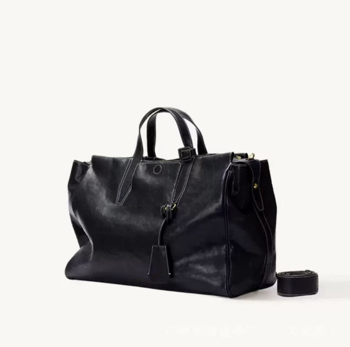 DEEPKEE 植鞣牛皮の旅行包托特包 98658 號