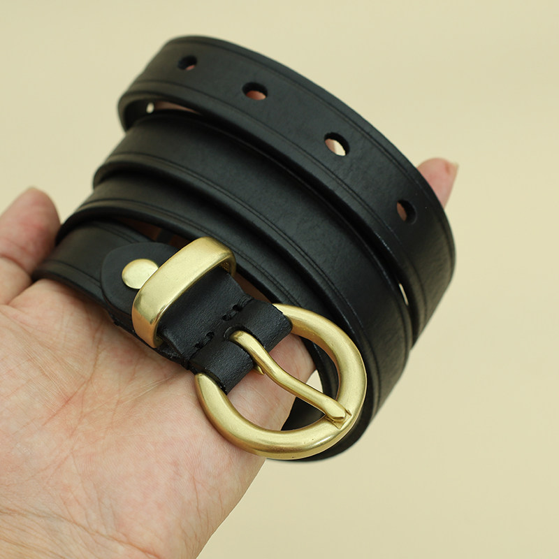 DEEPKEE 手作り簡約真皮腰帶 827 號