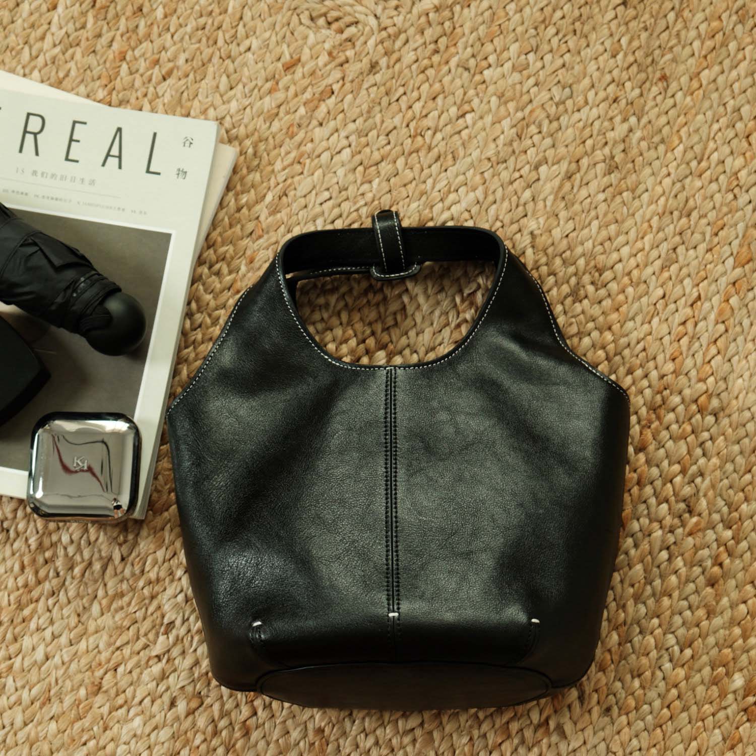 DEEPKEE 手作り眞皮水桶包 RR11 號