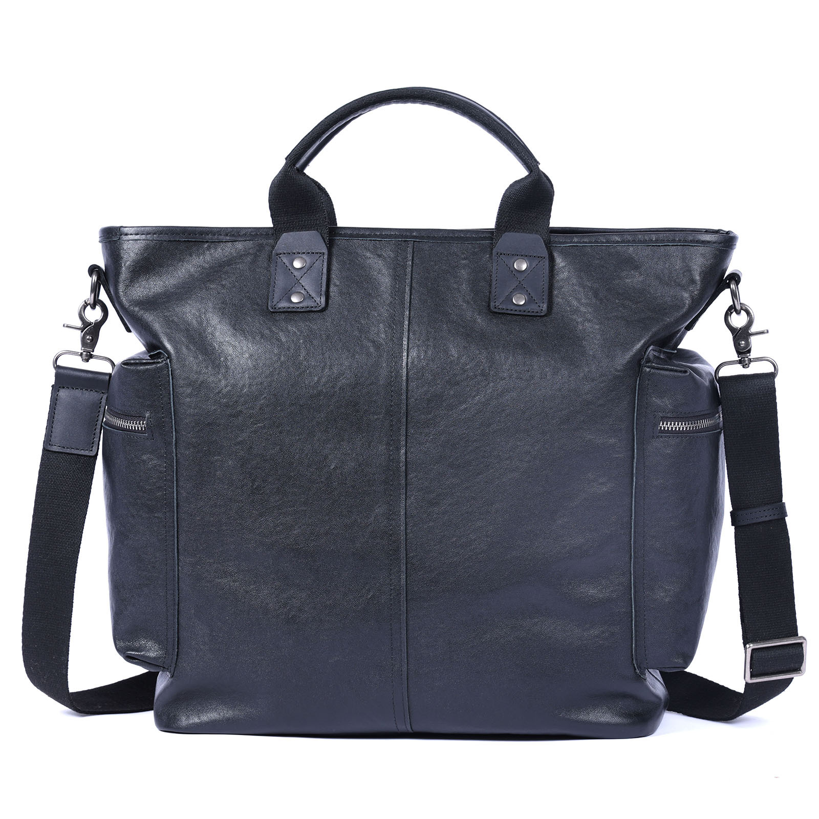 DEEPKEE 男士原創頭層牛皮手提包 7007 號