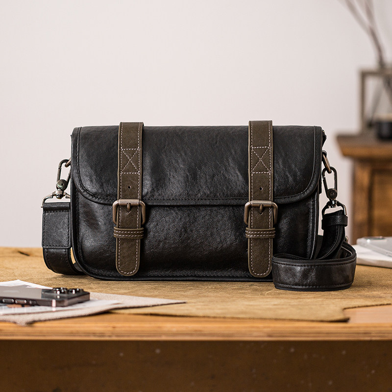 DEEPKEE 男士眞皮斜挎小包 0756 號