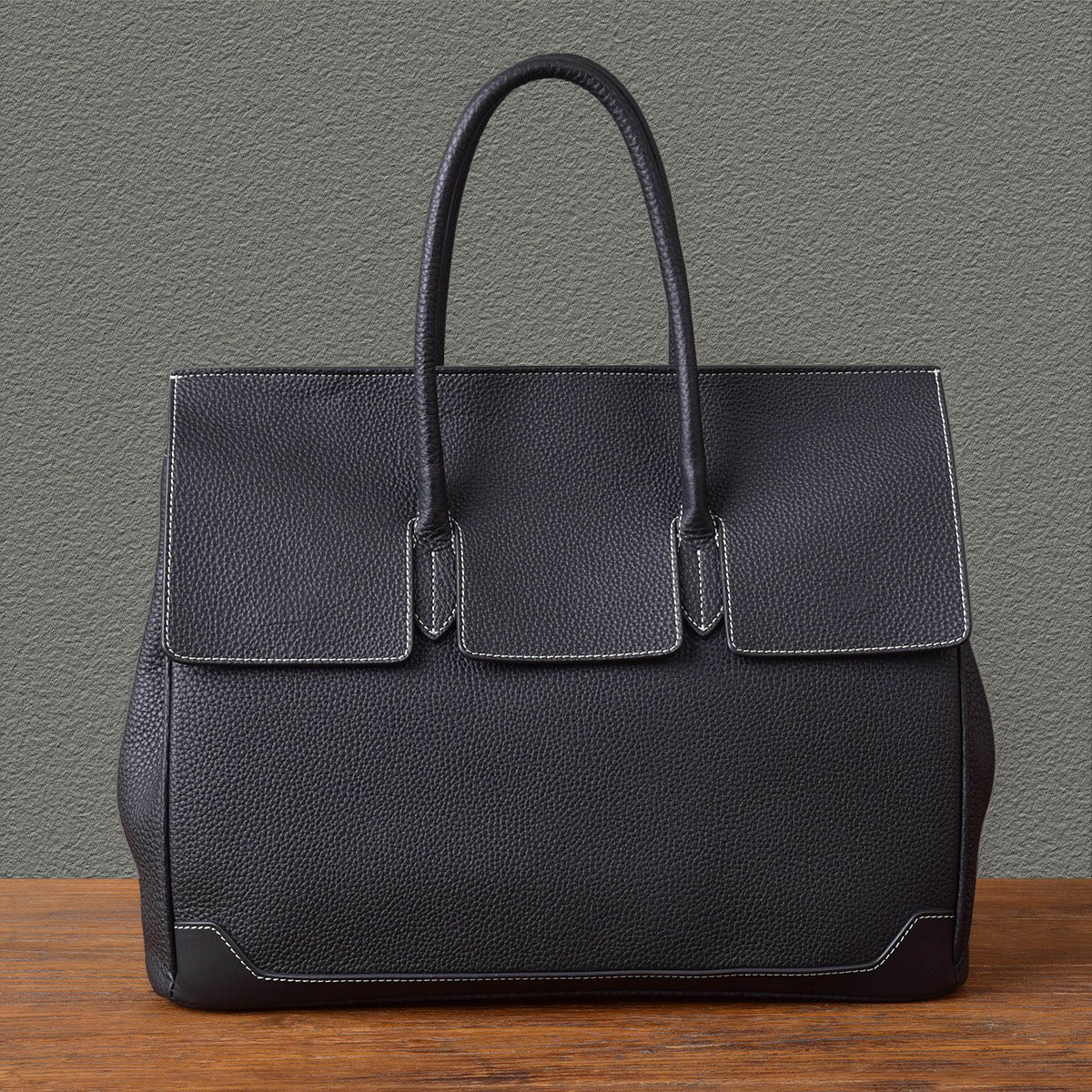 男女通用植鞣牛皮商務包2408號