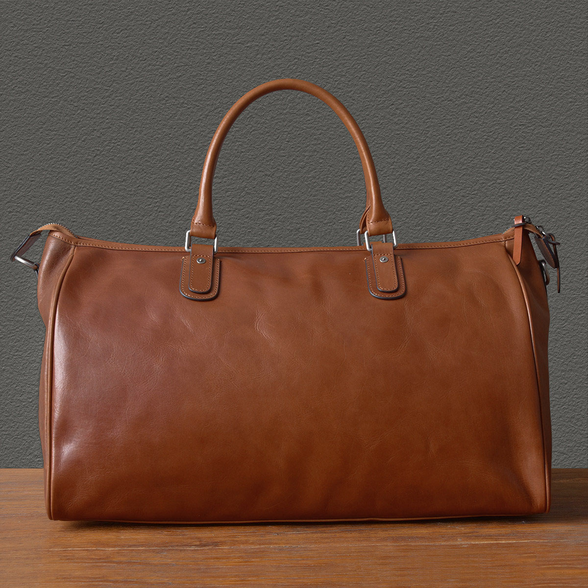 油蠟牛皮輕便真皮手拎旅行包2416號