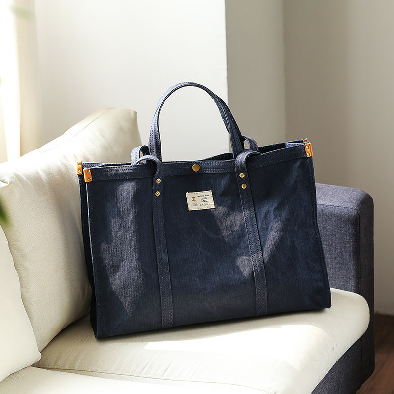 DEEPKEE 原創小眾 高級感 帆布托特包 大容量 8073 號