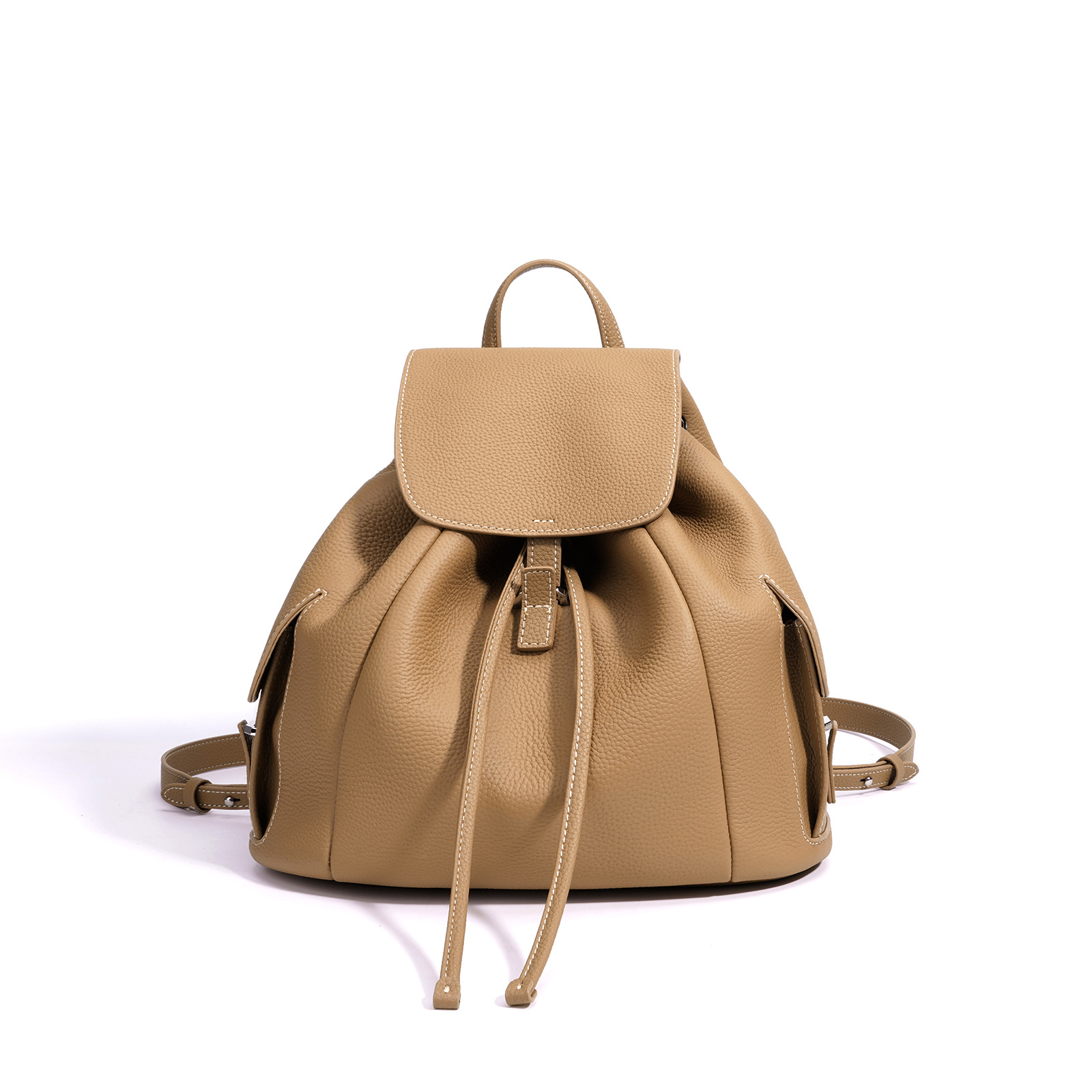 DEEPKEE フリップリュック 早春真皮小眾女包 XA2108號