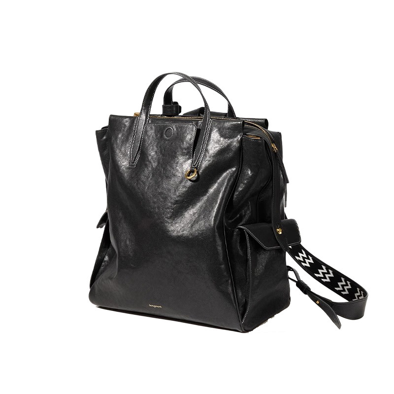 DEEPKEE 輕奢復古植鞣皮ユニセッ背包 00L11 號