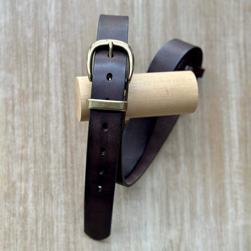 DEEPKEE 手作り百搭銅扣真皮腰帶 9342 號