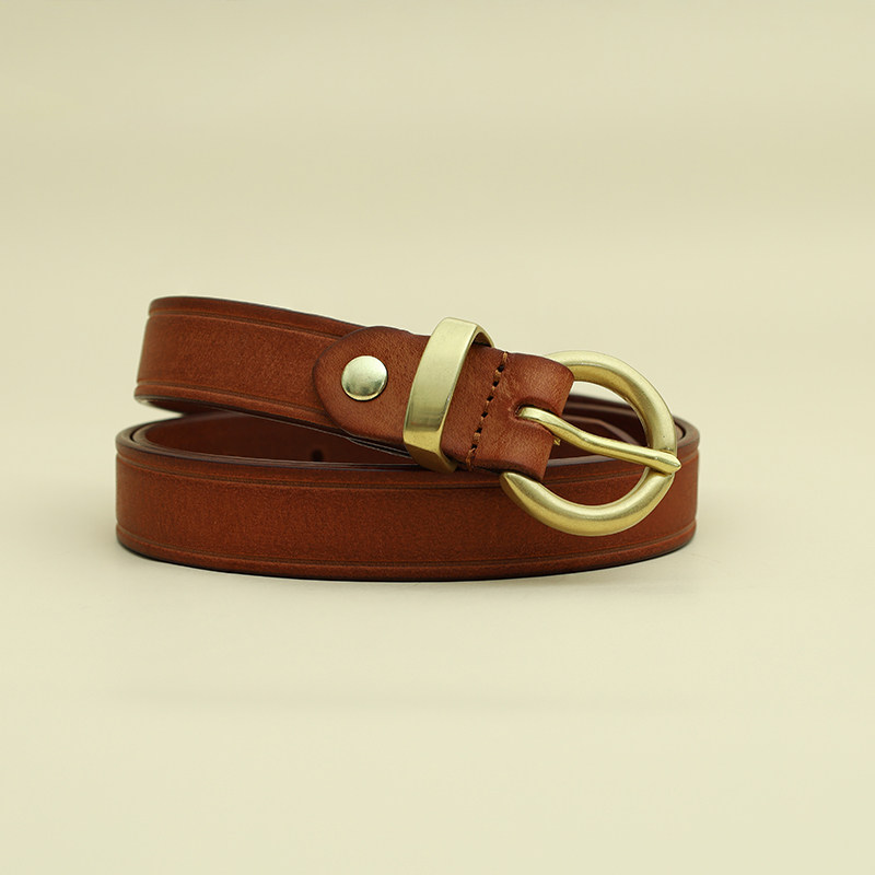 DEEPKEE 手作り簡約真皮腰帶 827 號