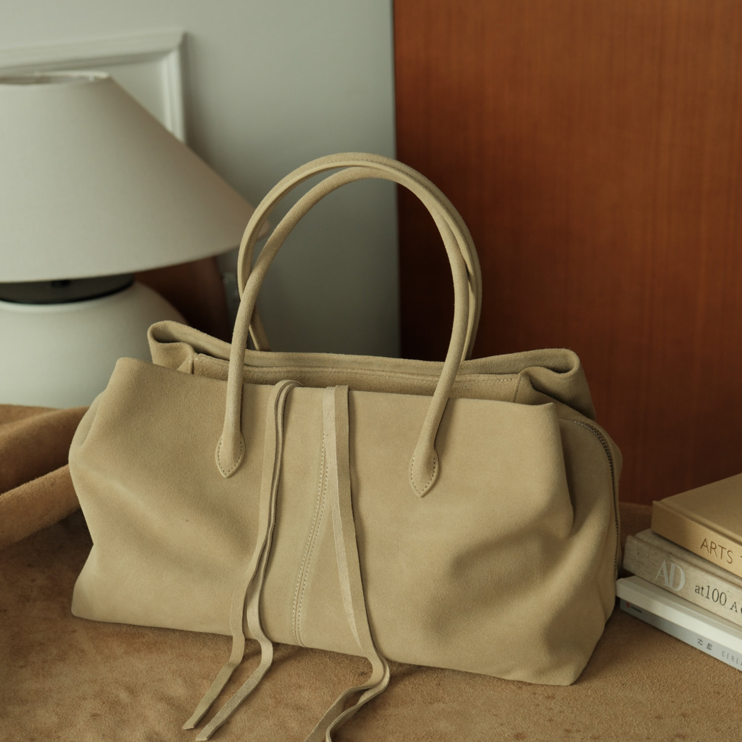 DEEPKEE 簡約風磨砂皮托特包 25729 號